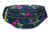 CoolPack - Madison - Saszetka nerka - Lime hearts (B64010)