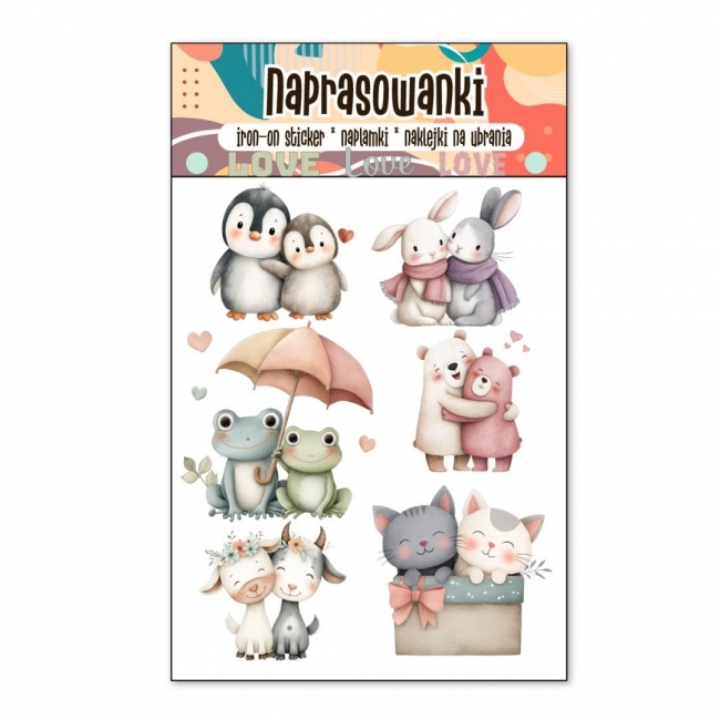 Naprasowanki Termo Naklejki na Ubrania Miłość