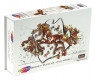 Puzzle 103 drewniane kolorowe Koń