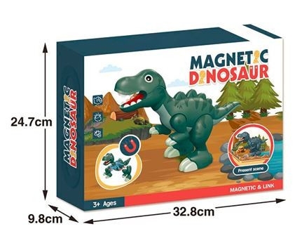 Klocki Dinozaur magnetyczny 7 elementów (004813)