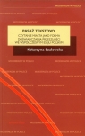 Pasaż tekstowy Czytanie miasta jako forma doświadczania przeszłości we Szalewska Katarzyna