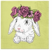 Serwetki Paw Bunny in Wreath - mix 330 mm x 330 mm (SDL121900)