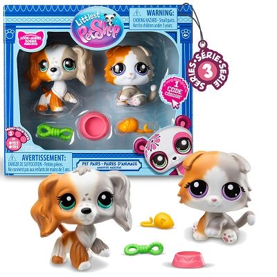 <img src='https://webimage.pl/pics/261/6/d885561006261.jpg' style='height:440px' /> Littlest Pet Shop Zestaw figurek Scottish i Spaniel +akcesoria seria 3