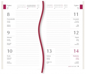 Kalendarz tygodniowy Koliber 2024, kieszonkowy