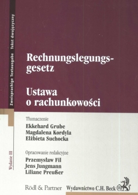 Ustawa o rachunkowości - Jungmann Jens, Fil Przemysław