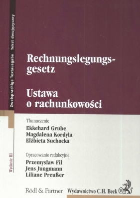 Ustawa o rachunkowości - Przemysław Fil, Jens Jungmann