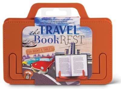 Travel BookRest - pomarańczowy uchwyt do książki/tabletu