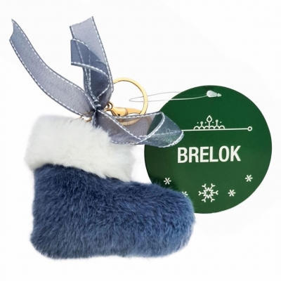 Brelok bucik niebieski