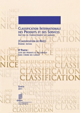 Classification Internationale des Produits et des Services aux Fins de l'Enregistrement des Marques (Classification de Nice), 2?me Partie