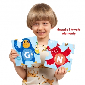 CzuCzu Duuuże puzzle z dziurką Alfabet 3+