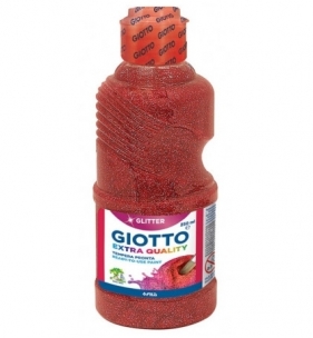 Giotto farba plakatowa glitter red 250 ml