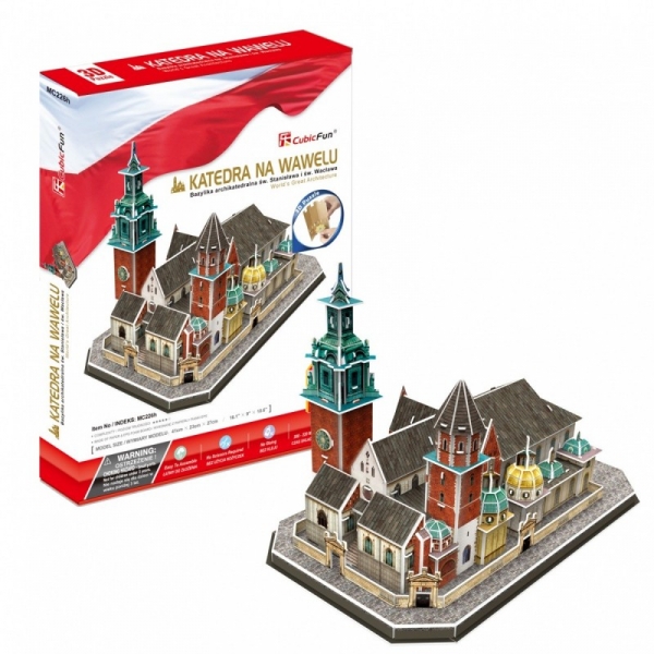 Puzzle 3D: Katedra na Wawelu - zestaw XL (306-20226)
