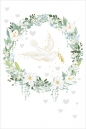 Karnet Ślub - Peaceful Wreath