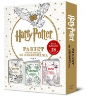 Harry Potter - Pakiet trzech książek do kolorowania + kredki 18 kolorów
