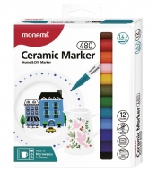 Markery do ceramiki Ceramic marker B 480 12 kol. MonAmi (2051059512)
