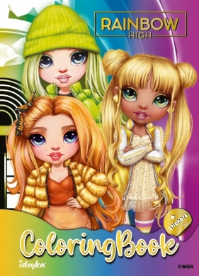 Kolorowanka z naklejkami Rainbow High ColoringBook