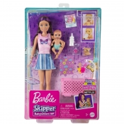 Barbie Opiekunka. Zestaw Lalka Skipper i bobas (HJY33)
