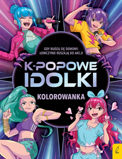 K-popowe idolki. Kolorowanka