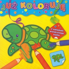 Już koloruję Żółwik żółta