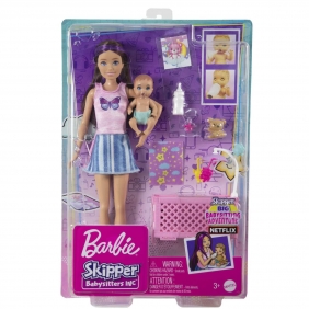 Barbie Skipper. Opiekunka - zestaw (HJY33)