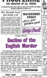 Decline of the English Murder George Orwell