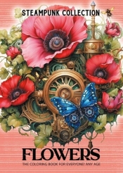 Kolorowanka A4 pionowa 8 obrazków Kwiaty róż