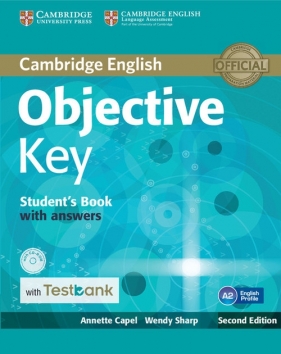 Objective Key Student's Book with Answers with CD-ROM with Testbank - Annette Capel, Wendy Sharp