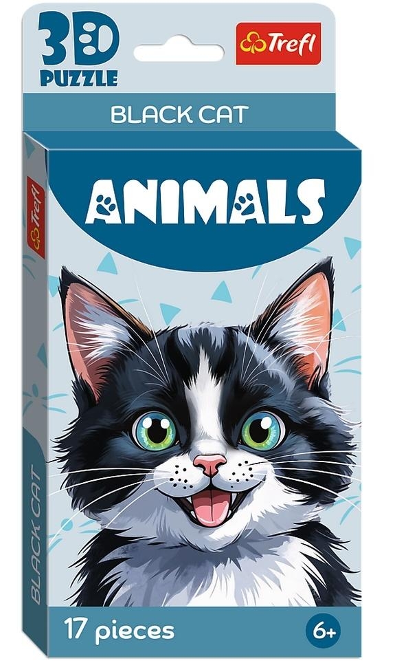 Puzzle 3D Czarny kotek TREFL