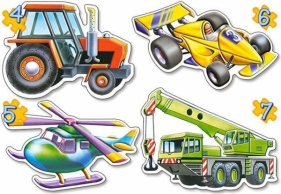 Puzzle x 4 - Different Vehicles CASTOR (04263)