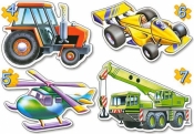 Puzzle x 4 - Different Vehicles CASTOR (04263)