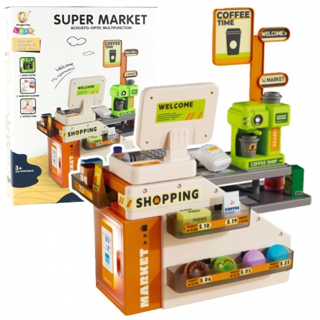 Kasa fiskalna 70el ze światłem i dźwiękiem