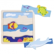 Drewniane puzzle Podwodny świat