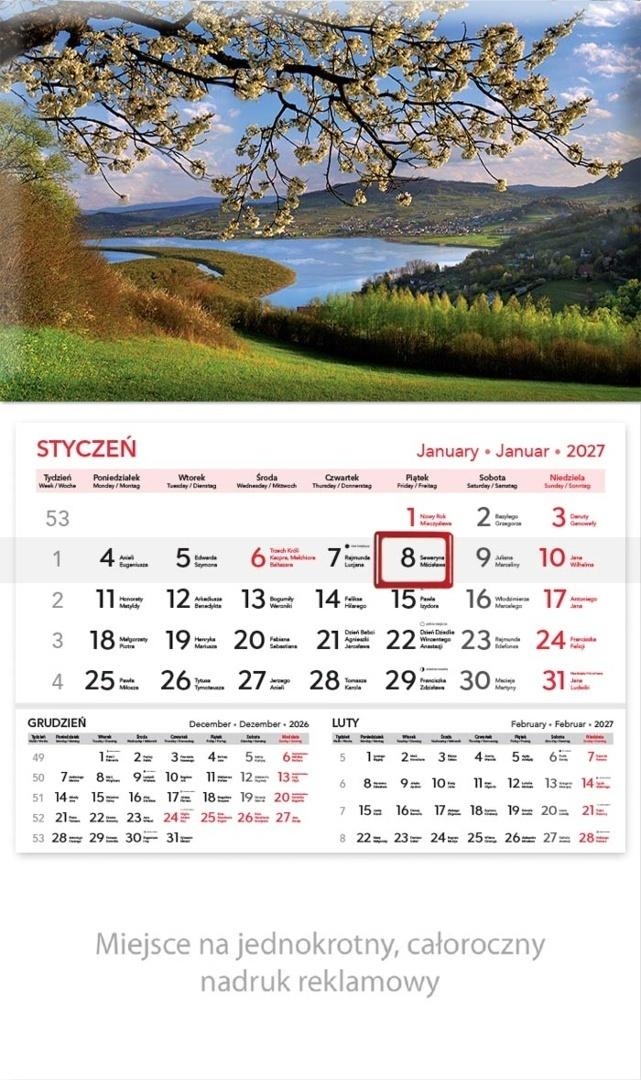 <img src='https://webimage.pl/pics/263/7/d5904844537263.jpg' style='height:440px' /> Kalendarz 2027 rodzinny Panorama