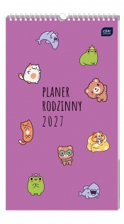 Kalendarz planner rodzinny 25x43cm - Kawaii