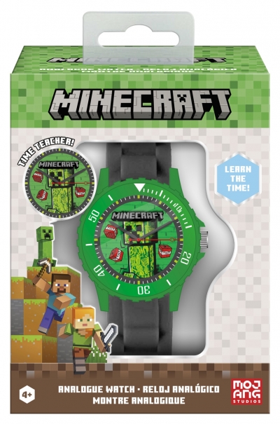 <img src='https://webimage.pl/pics/263/8/d8435507898058.jpg' style='height:440px' /> Zegarek analogowy Minecraft MIN4384