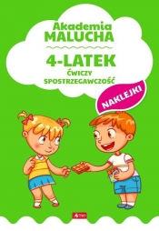 Akademia malucha 4-latek ćwiczy spostrzegawczość (Uszkodzona okładka)