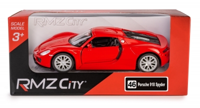RMZ City Porsche 918 Spyder czerwony w skali 1:32