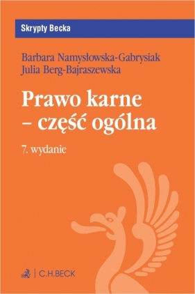 Prawo karne - część ogólna z testami online - Julia Berg-Bajraszewska, Barbara Namysłowska-Gabrysiak