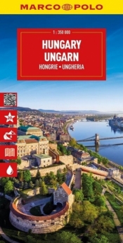 Mapa drogowa Węgry 1:350 000 - Opracowanie zbiorowe