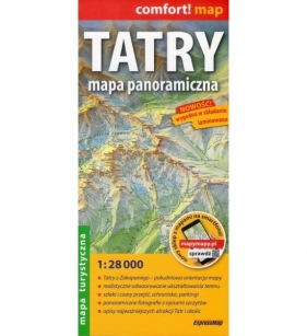 Tatry, 1:28 000 - mapa panoramiczna - Opracowanie zbiorowe
