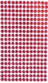 Kryształki samoprzylepne 6mm, 260 szt. red (czerwony) (GRKR-054)