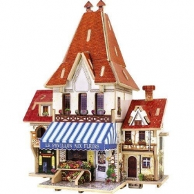 Puzzle drewniane 3D Kwiaciarnia