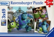 Puzzle Disney Potwory i spółka 3x49 (094264)