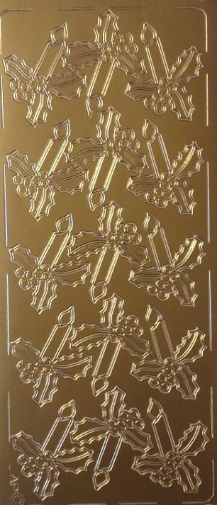 Stiker ażurowy złoty