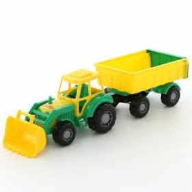 Majster traktor z przyczepą i łyżką (35264)