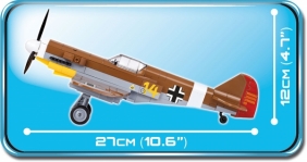 Cobi: Mała Armia WWII. Messerschmitt Bf 109 F-4 Trop - myśliwiec niemiecki (5526)