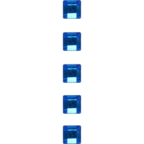 Kryształki samoprzylepne, kwadraty 180 szt. - niebieskie (337891)