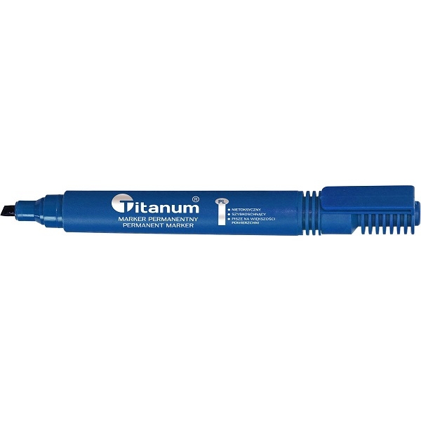 Marker permanentny Titanum - niebieski (PY1026-02)