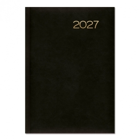 Kalendarz 2027 A5 dzienny czarny SK2