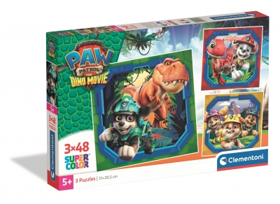 <img src='https://webimage.pl/pics/265/3/d8005125253265.jpg' style='height:440px' /> Puzzle 3x48 Square Paw Patrol Dino Movie 25326
